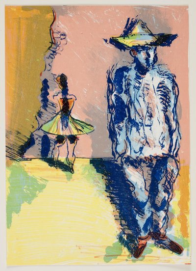 Pierrot och Colombine av Vilhelm Lundstrøm