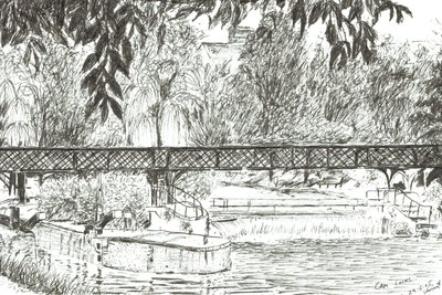 Cam Locks, 2005, (bläck på papper) av Vincent Alexander Booth