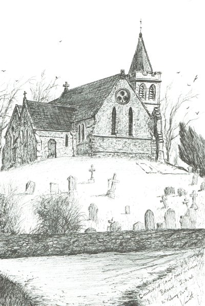 Church of St Mary the Virgin, Brook, I.O.W., 2009 av Vincent Alexander Booth