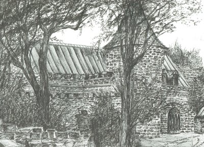Kyrka på väg till Oban, 2007 av Vincent Alexander Booth
