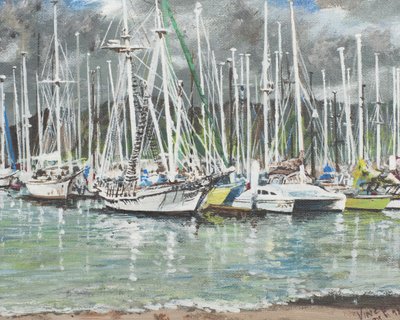 Coffs Harbour, Australien, 1998, (Akryl på canvas) av Vincent Alexander Booth