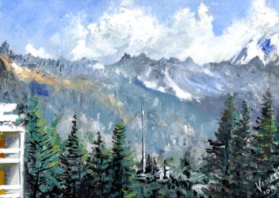 Crans skyline, 2011 av Vincent Alexander Booth