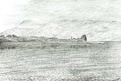 Duart slott från en färja, 2007 av Vincent Alexander Booth