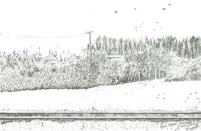 Ely stationsvy från plattform 3, 2005 av Vincent Alexander Booth