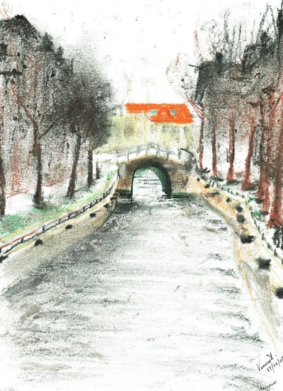 Holland, kanalutsikt, 2005 av Vincent Alexander Booth