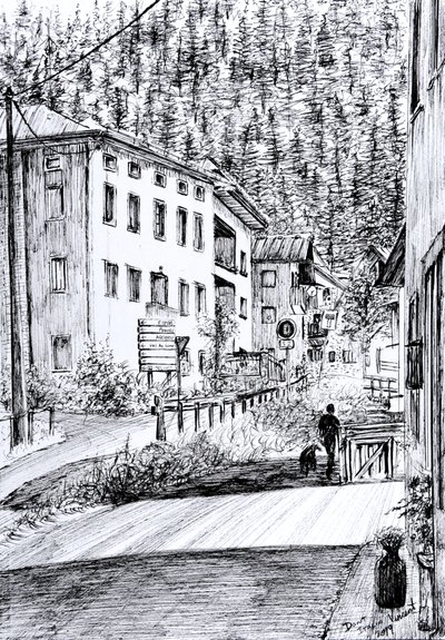 Huvudgatan i Dont Italy, 2019 av Vincent Alexander Booth