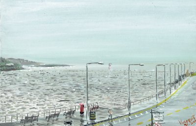 Oban Skottland, 2007, (akryl på dukskiva) av Vincent Alexander Booth