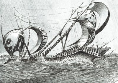 Stormskapare Tyrrenska havet, 2018 av Vincent Alexander Booth