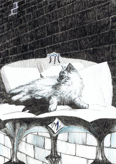 page52, The Castle in the Forest of Findhorn, 2006, (bläck på papper) av Vincent Alexander Booth
