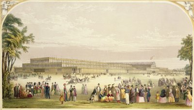 Stora utställningen, 1851: utsikt över byggnaden designad av Joseph Paxton, arkitekt av Vincent Brooks