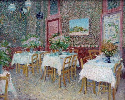 Interiör av en restaurang, 1887. av Vincent van Gogh