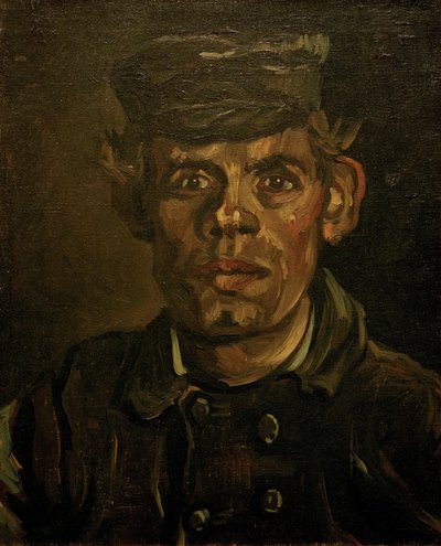 Porträtt av en bonde, 1885. av Vincent van Gogh