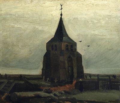 Det gamla tornet, 1884. av Vincent van Gogh