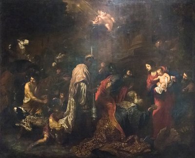 The Adoration of the Magi (olja på duk) av Vincent Malo