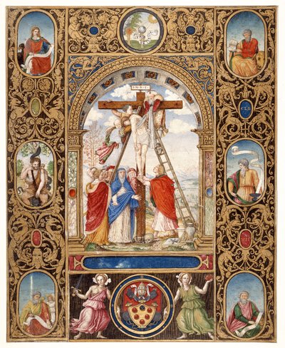 Marlay Cutting IT.34: Korsavsättningen och bordsfragment från ett missal från påven Clemens VII, efter 1523 (pergament) av Vincent Raymond