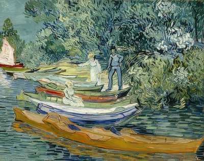 På stranden av Oise i Auvers. 1890 av Vincent van Gogh
