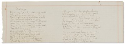 Autografiskt manuskript, avskrifter av bibliska texter på nederländska av Vincent van Gogh