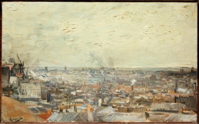 Utsikt över Paris från Montmartre av Vincent van Gogh