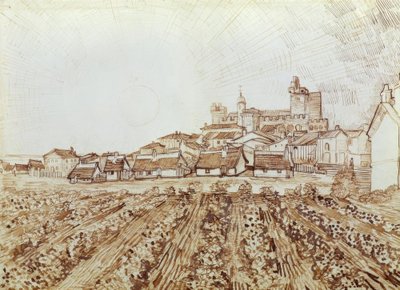 Utsikt över Saintes-Maries av Vincent van Gogh