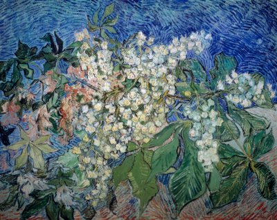 Blommande kastanjegrenar av Vincent van Gogh