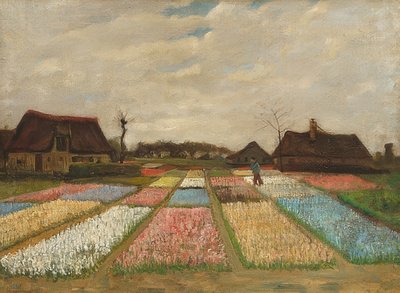 Blomsterbäddar i Holland. Omkring 1883 av Vincent van Gogh