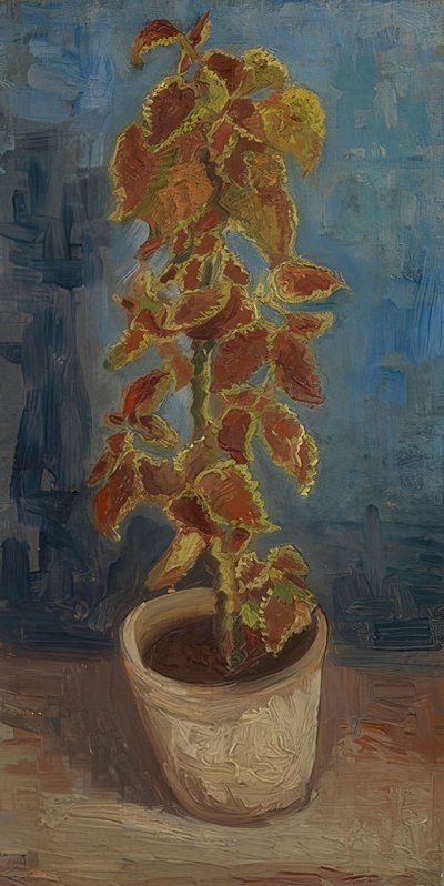 Blomkruka med färgad nässla. 1886 av Vincent van Gogh