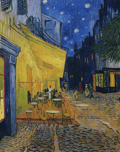 Cafe Terrace, Place du Forum, Arles, 1888 av Vincent van Gogh