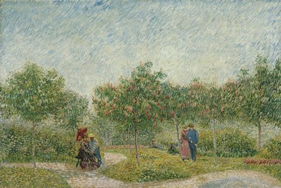 Uppvaktar par i Voyer dArgenson-parken i Asnières, 1887 av Vincent van Gogh