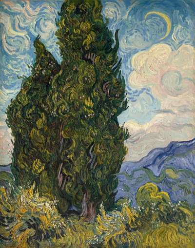 Cypresser av Vincent van Gogh