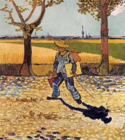 Målaren på väg till jobbet av Vincent van Gogh