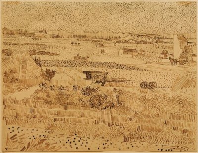 Skörd i Provence av Vincent van Gogh