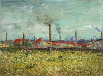 Fabriker i Clichy. 1887 av Vincent van Gogh