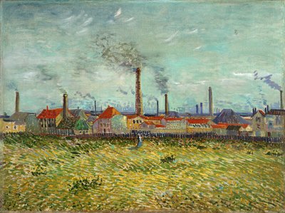Fabriker i Clichy av Vincent van Gogh