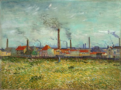 Fabriker vid Clichy av Vincent van Gogh