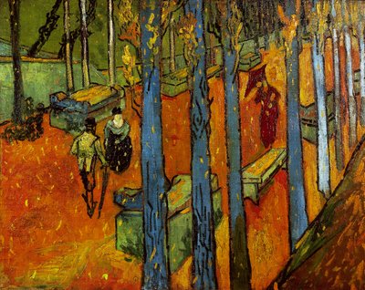 Fallande löv (Les Alyscamps) av Vincent van Gogh
