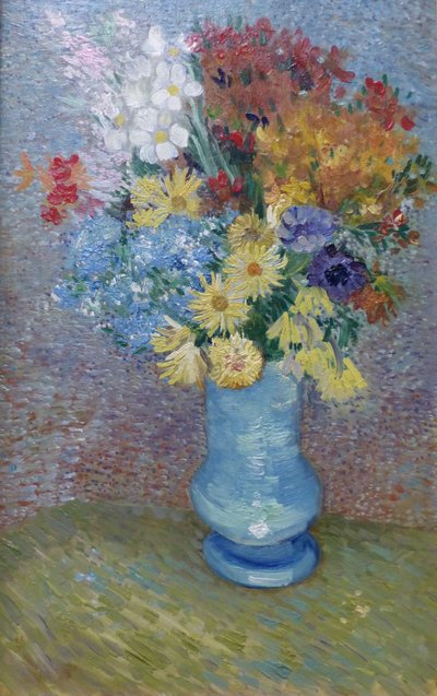 Blommor i en blå vas, ca 1887 (olja på duk) av Vincent van Gogh