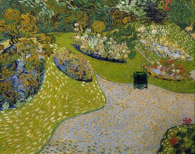 Trädgård i Auvers. 1890 av Vincent van Gogh