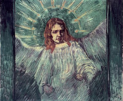 Chef för en ängel, efter Rembrandt, 1889 av Vincent van Gogh
