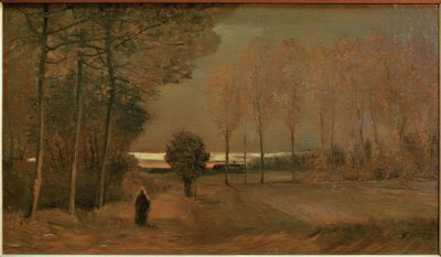 Höstlandskap på kvällen av Vincent van Gogh