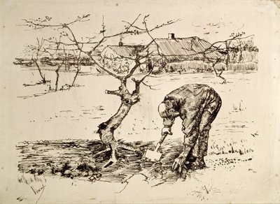 I fruktträdgården 1883 av Vincent van Gogh