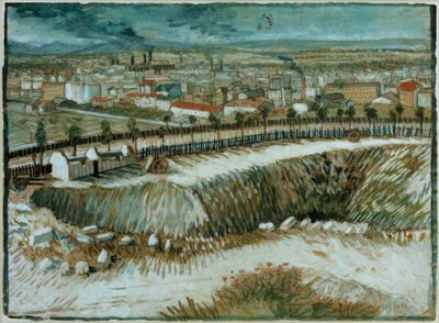 Industrilandskap - I utkanten av Paris nära Montmartre av Vincent van Gogh
