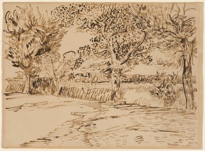 Landskap i Arles av Vincent van Gogh