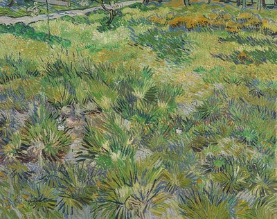 Långt gräs med fjärilar. 1890 av Vincent van Gogh