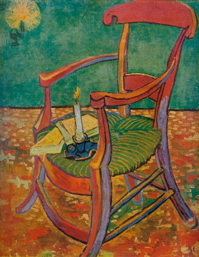 Gauguins fåtölj, 1888 av Vincent van Gogh