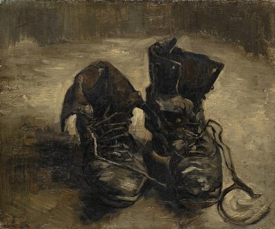 ""De svarta stövlarna"" eller ""De gamla skorna"" Målning av Vincent van Gogh (1853-1890). 1886. Vincent Van Gogh-museet. Amsterdam. av Vincent van Gogh