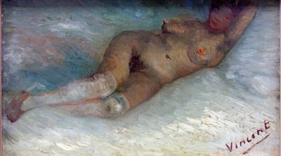 ""Nu couche"" (liggande naken) Peinture de Vincent van Gogh (1853-1890) 1887 krroller-muller Museum Otterlo, Pays-Bas av Vincent van Gogh