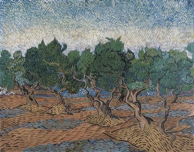 Olivlund. 1889 av Vincent van Gogh