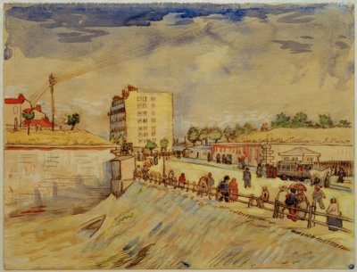 Paris stadsport av Vincent van Gogh