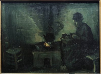 Bonden Peiture Marouflee på trä av Vincent van Gogh (1853-1890) 1885 Sön. 0,29x0,4 m Paris, Musee d