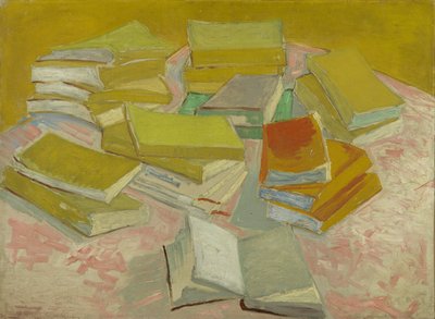 Högar med franska romaner av Vincent van Gogh